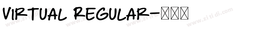 Virtual Regular字体转换